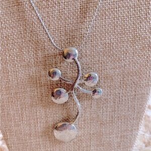 MIA Collection Boho Silver Tone Large Pendant Necklace